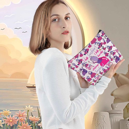 LEVLO Madam Mim Cosmetic Bag Sword Stone Movie Fans Gift I Hate Sunshine I Hate Horrible Whole Some Sunshine Makeup Zipper Pouch Bag For Women Girls (I Hate Sunshine Full)
