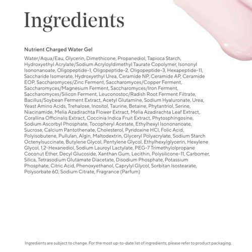 Murad Nutrient-Charged Water Gel – Hydrating Face Moisturizer with Peptides, Vitamins & Minerals for Dry Skin, Long-Lasting Moisture, Plump Skin, Oil-Free, Lightweight, Barrier Repair - 1.7Fl Oz