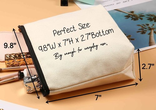 ZVMIS Friendship Gift-Best Friends Bestie BFF Gift-Daughter Sister Niece item-Birthday Best Christmas Idea -Makeup Bag Cosmetic Bag Travel Accessory Pouch-We’ll Be Friends Forever keepsake