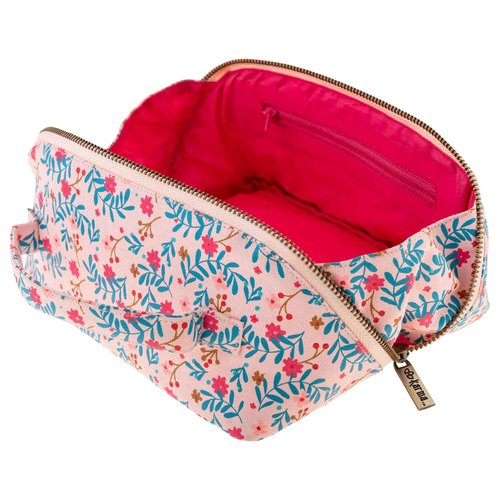 Karma Women Zip Cosmetic Bag, Blush Floral, One Size
