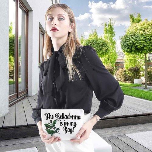 WCGXKO Movie Inspired Movie Makeup Bag Witchcraft Witchy Bag for Women (Bel)