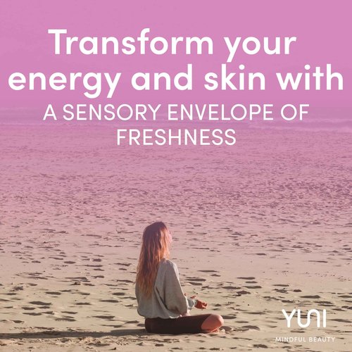 YUNI Beauty Calming Body Mist (4oz) My OM World - Natural Aromatic Oils - Relaxing Stress Relief - Promotes Focus & Clarity - All Natural, Paraben-Free, Cruelty-Free