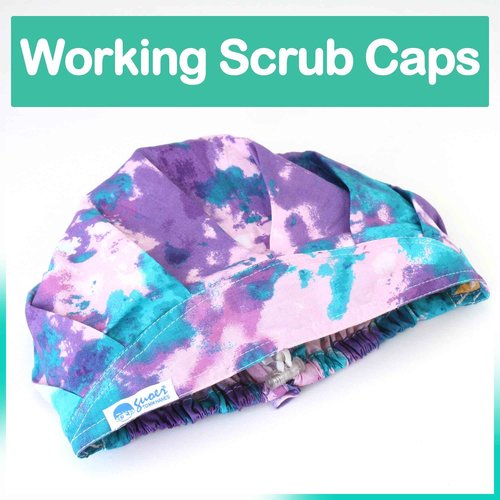 GUOER Scrub Cap Working Hat Bouffant Cap One Size (N24F01M)