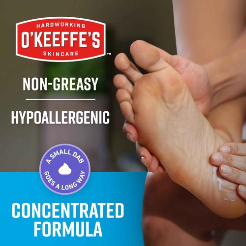 O'Keeffe's for Healthy Feet Night Treatment Foot Cream 7 oz Tube (2 Pack) Guaranteed Overnight Relief for Extremely Cracked, Dry Feet, Repairing Skincare, Instantly Boosts and Retains Moisture Levels