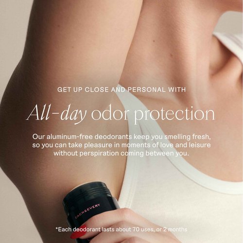 Each & Every Aluminum Free Deodorant for Men & Women, Cedar & Vanilla - All Natural Deodorant for Sensitive Skin, EWG Verified - Clean, Baking Soda Free, Plant-Based Fragrance - 2.5oz, 2 Pack