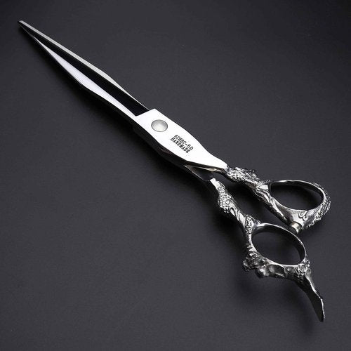 AXEMOORE Hair Scissors 6/7/8/9-inch 440C High Hardness For Hairdressers Haircuts Cuttinging Scissors Professional Haircut(8-in cutting scissors)