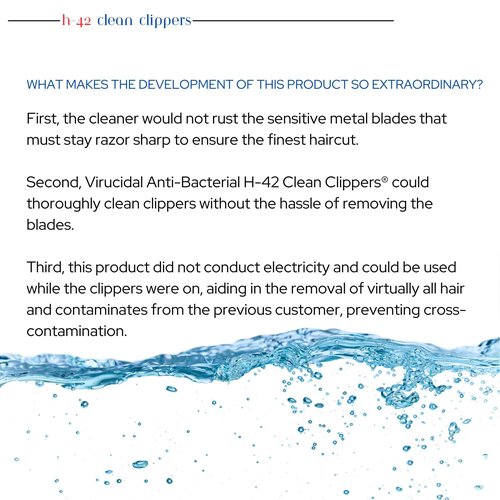 Skin Revolution H-42 Clipper Blade Cleaner – Waterless Clipper Cleaner for Barbers, Anti-Rust Formula for Clippers and Trimmers, Cleans and Cools Blades, 8oz Bottle (2 Pack)