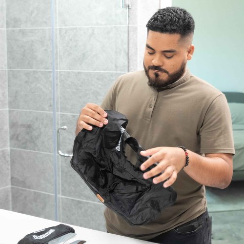 GROOMATE Beard Apron Premium, Beard Trimmer Catcher, Portable Non-Stick, Waterproof Hair Catcher, Shaving Apron Grooming