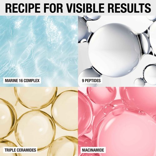 BYRANA Jeju Island Peptide Barrier Face Serum – Korean Vegan Skincare with 9 Peptides, Ceramides, Hyaluronic Acid, Niacinamide & Marine Complex – Hydrating, Firming & Barrier Support – 1.7 oz