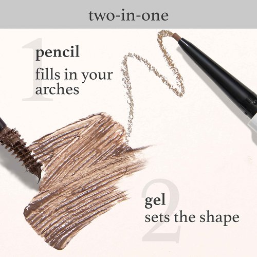 Julep Brow 101-2-in-1 Eyebrow Pencil and Tinted Brow Gel - Blonde - Waterproof - All Day Hold - Fill Define and Shape Brows + Length Matters Buildable Lengthening Lash Mascara Black