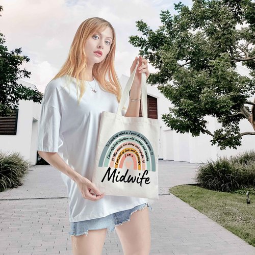 WCGXKO Trainee Midwife Gift Future Midwife Thank You Zipper Pouch Cosmetic Bag (Midwife Tote)
