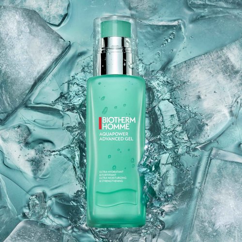 Biotherm Aquapower Advanced Gel, Men's Face Moisturizer That Hydrates And Strengthens Skin, Fresh And Fast-Absorbing Water-Gel Formula, 2.5 Fl. Oz