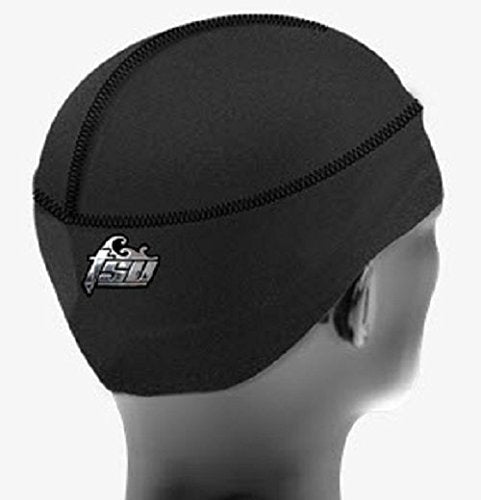 Black Durag with Support System - No Strings, Velcro Fastening, All Sizes