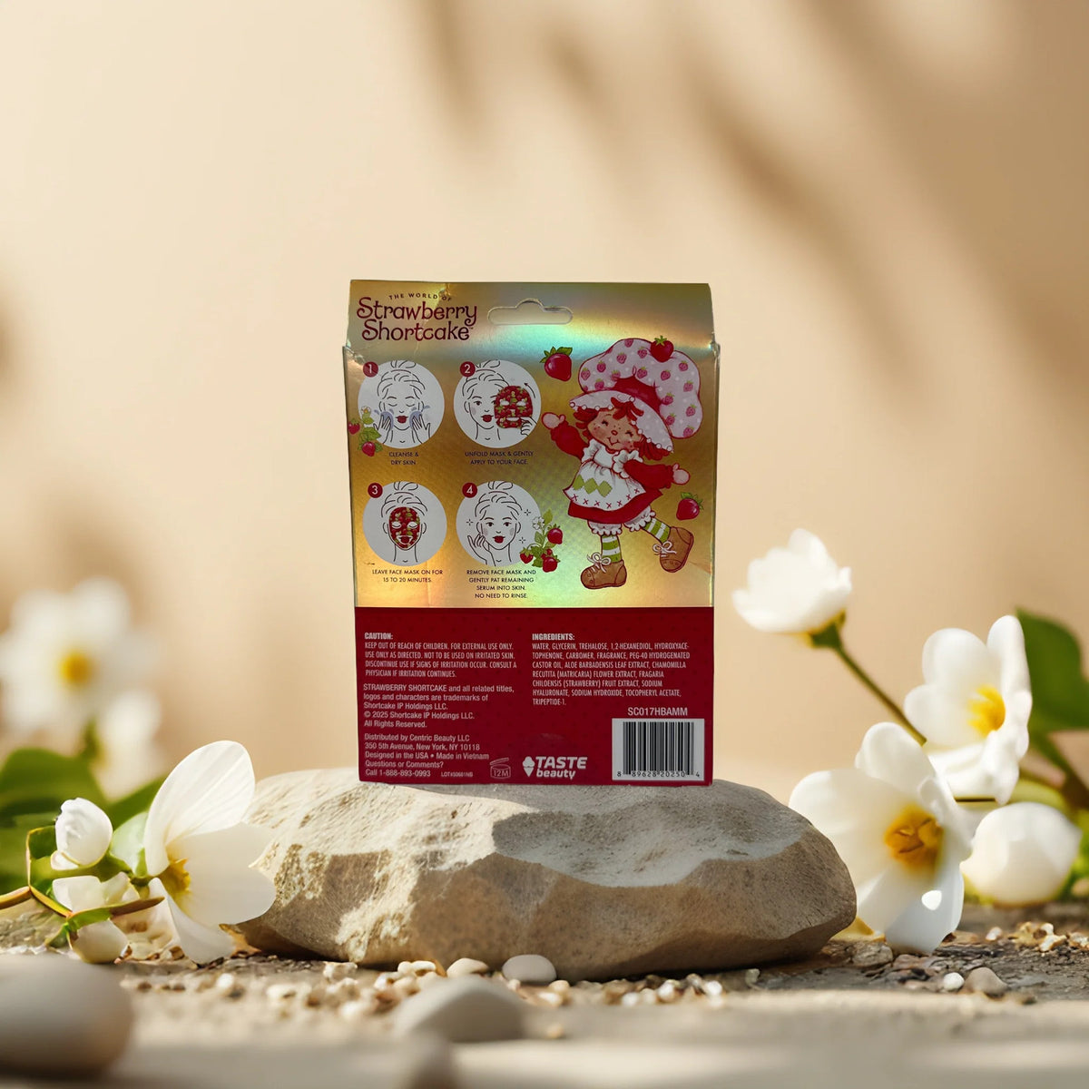 Strawberry Brightening Facial Masks - 5 Pack