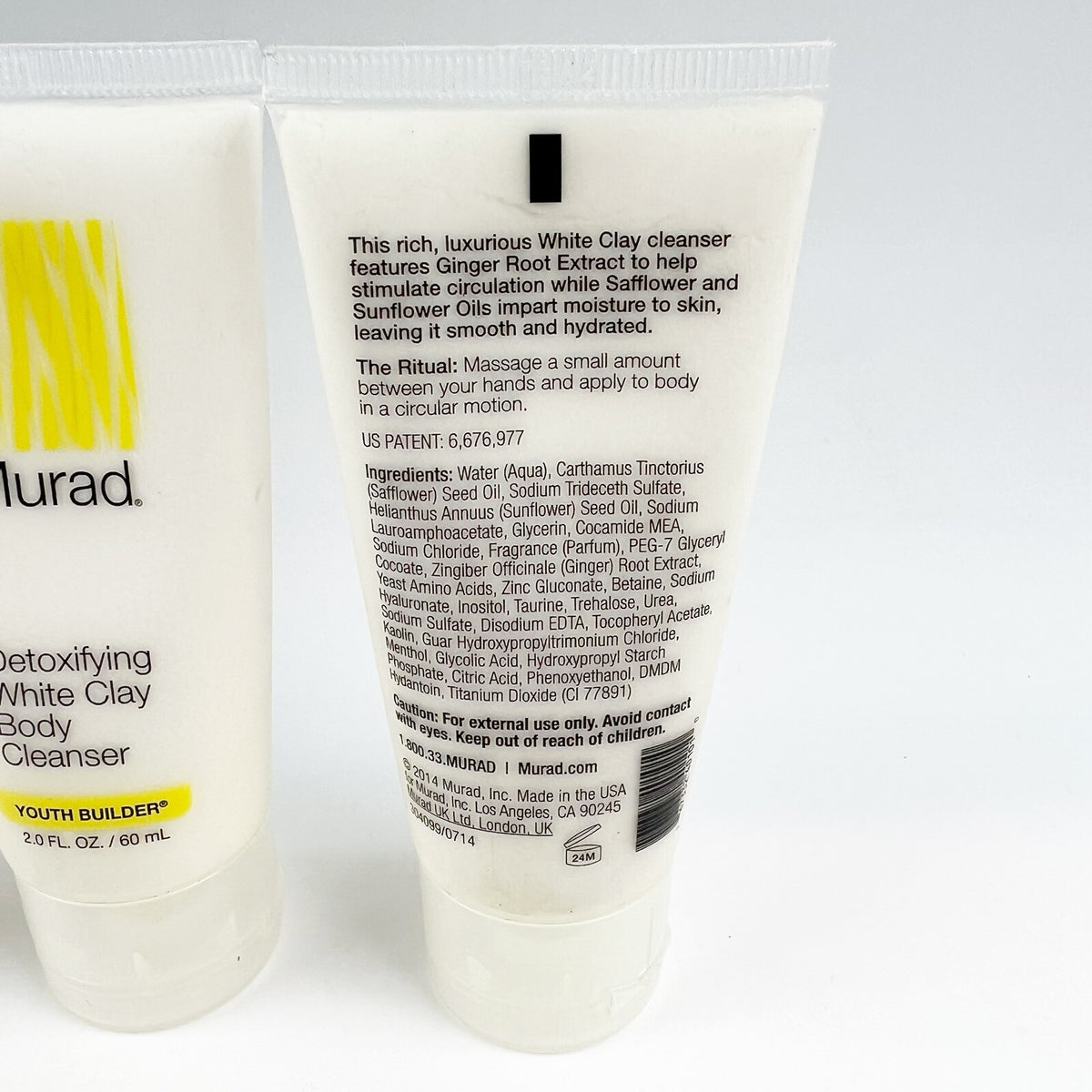 Murad Detoxifying White Clay Body Cleanser 2 fl oz - Skin Detox & Purifying