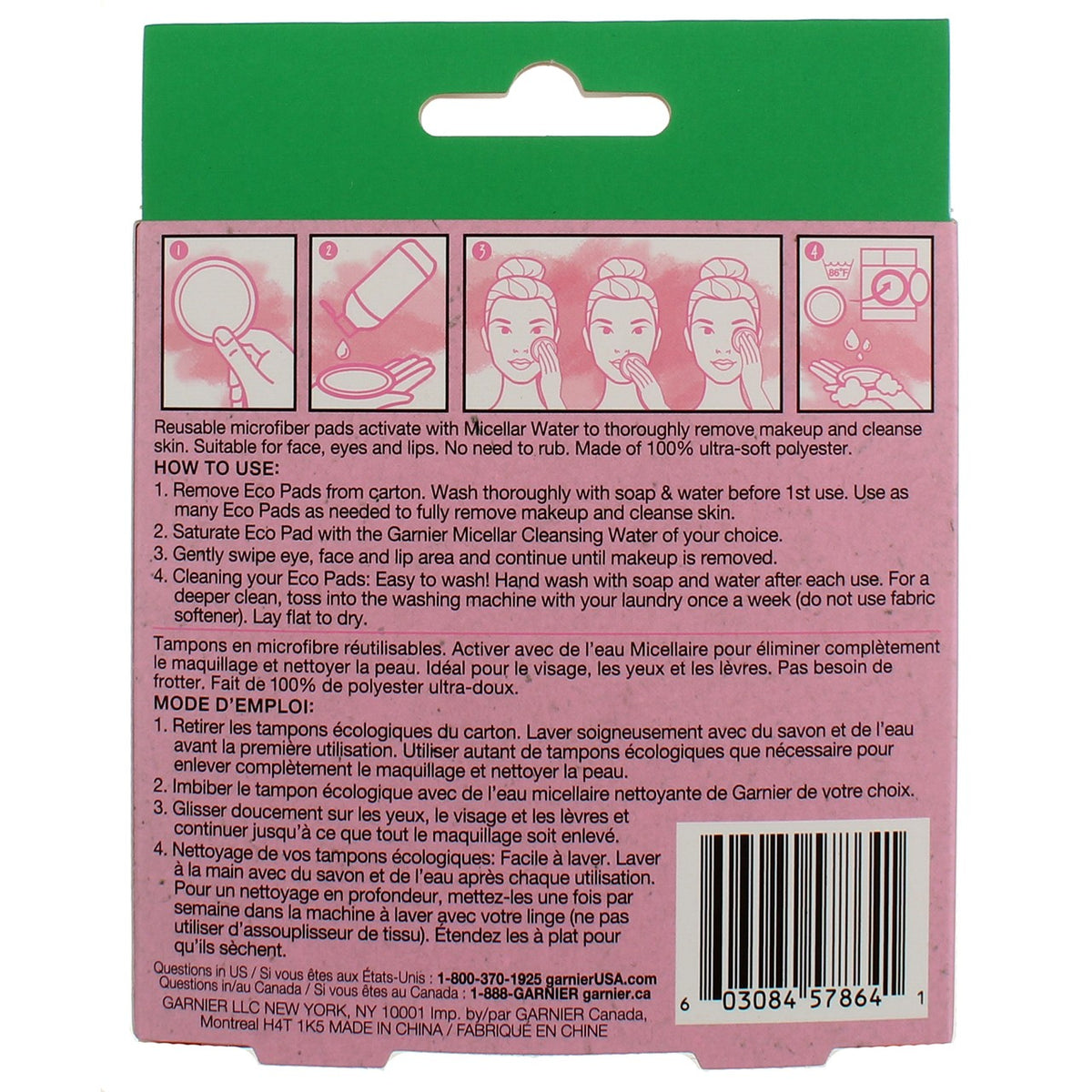 Reusable Makeup Remover Pads 2 Pack - Gentle Facial Cleansing Cloths