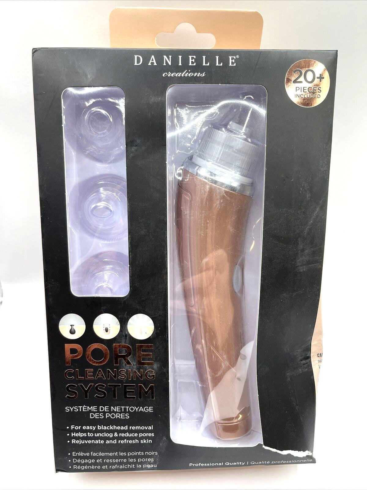 Multifunction Pore Cleansing System 20-Piece Set with Battery Operated Skin Care Devices