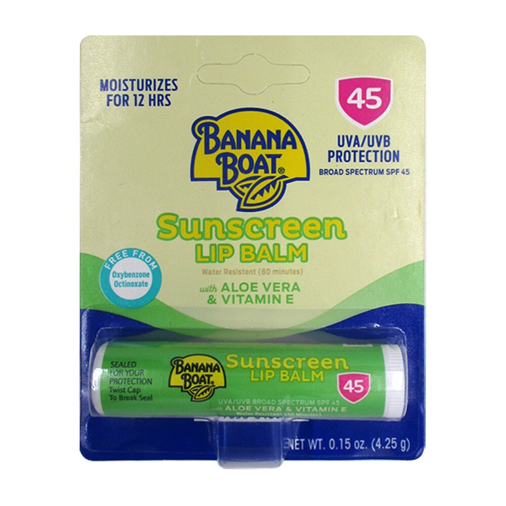 SPF 45 Lip Balm with Aloe Vera and Vitamin E - 4 Pack