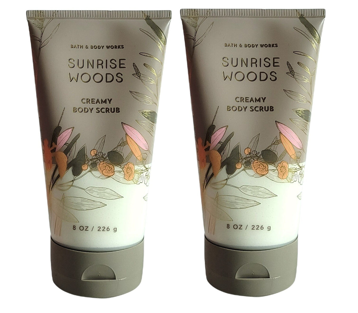 Lot of 2 Bath & Body Works SUNRISE WOODS Exfoliating Creamy Scrub 8