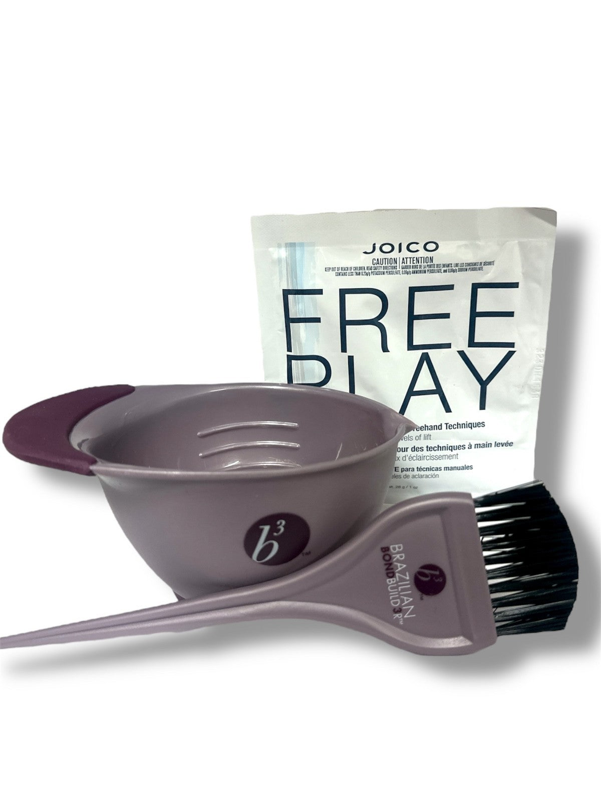 Brazilian Bowl & Brush Set with Clay Lightener for Hair Coloring