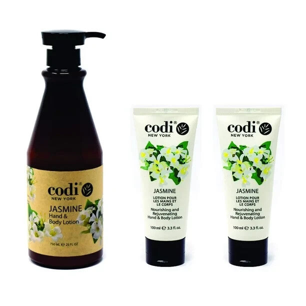 Codi Jasimine Hand & Body Lotion Big and 2 Small Set, 750ml/25oz +