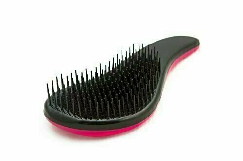 Detangling Hair Brush No More Tangles - Pink, Flexible Bristles for Gentle Hair Care
