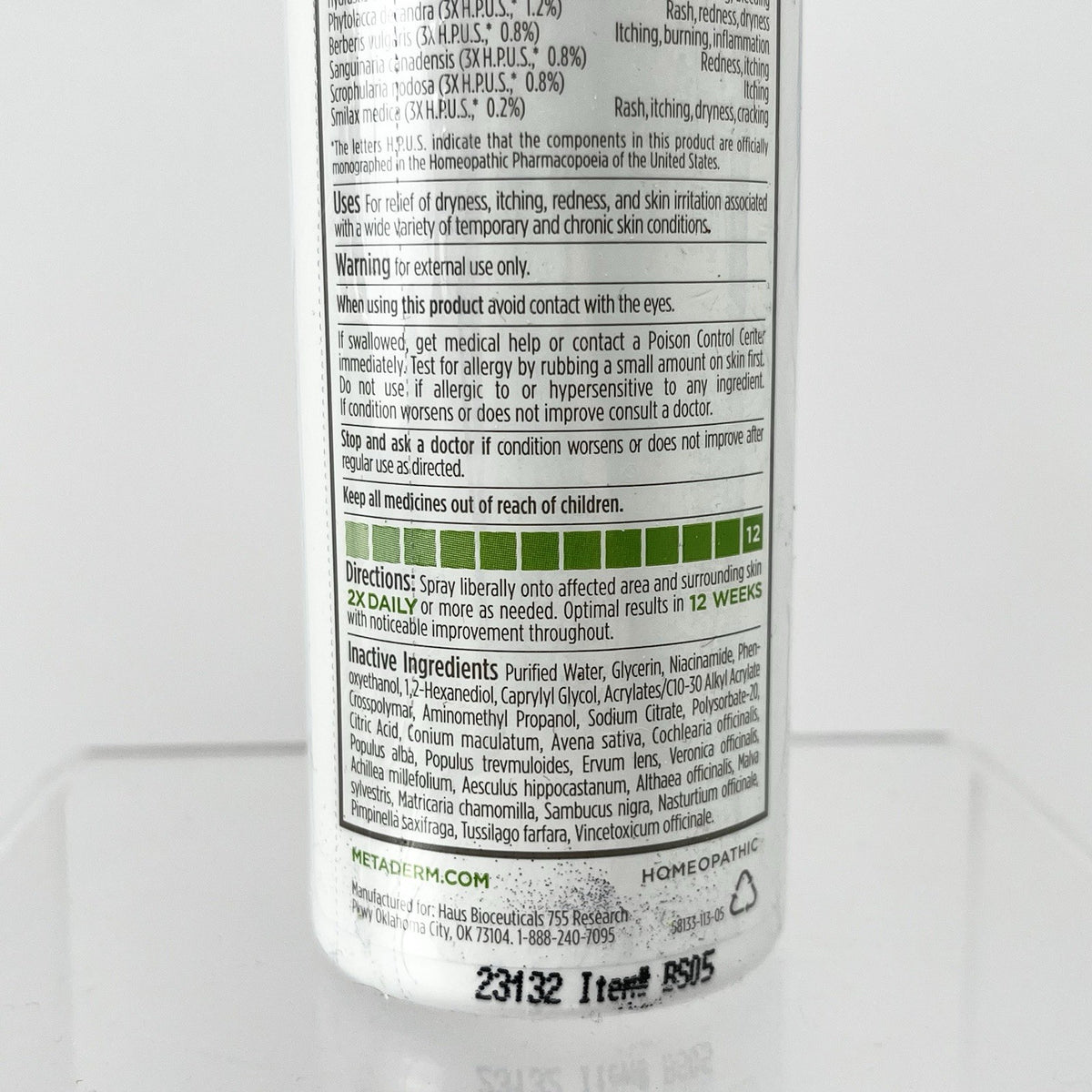 NIB Sealed MetaDerm Heal & Prevent Body Spray 5 Fl Oz - For Eczema