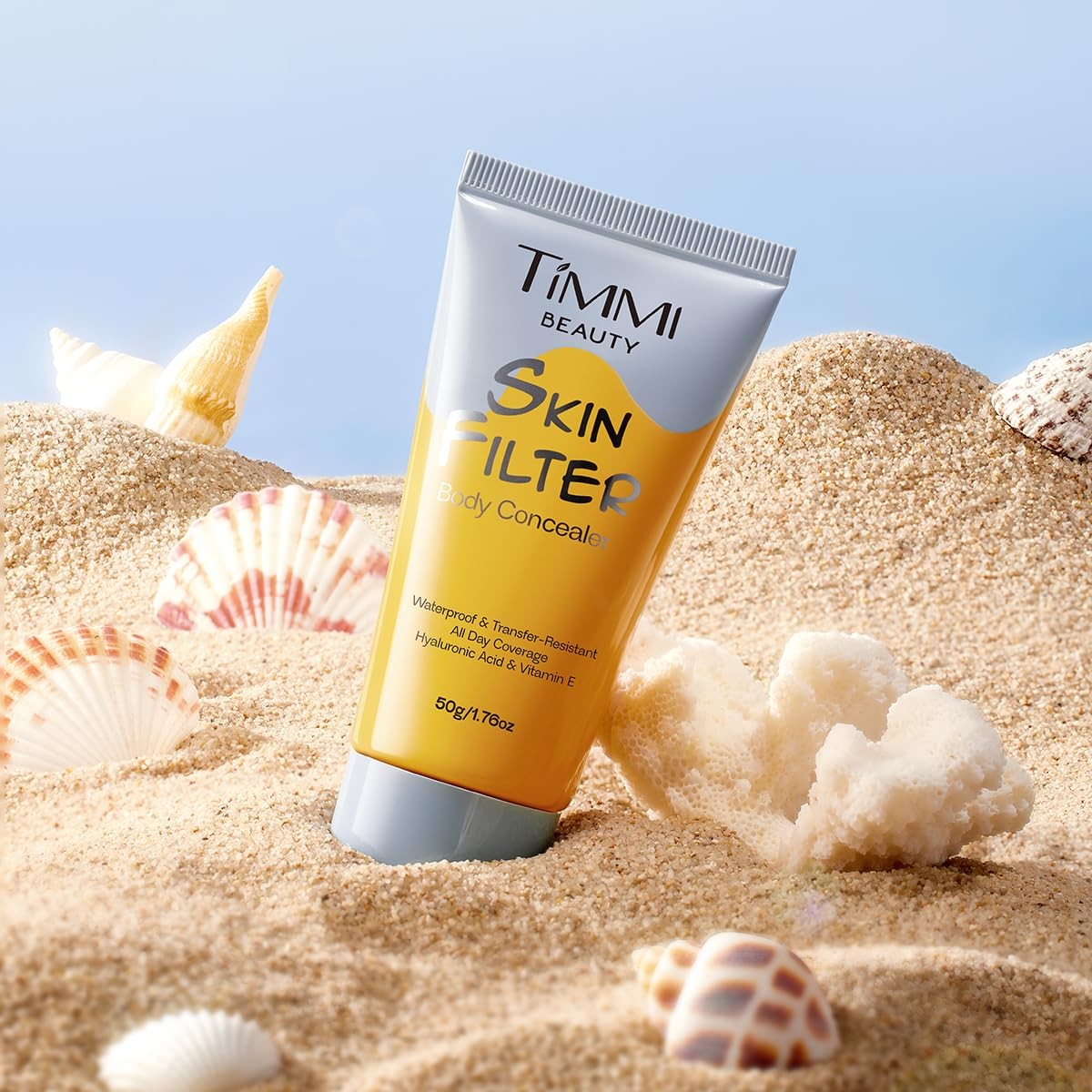 Skin Filter Body Concealer 2.8 oz 02 Natural – Buildable, Waterproof Body Makeup