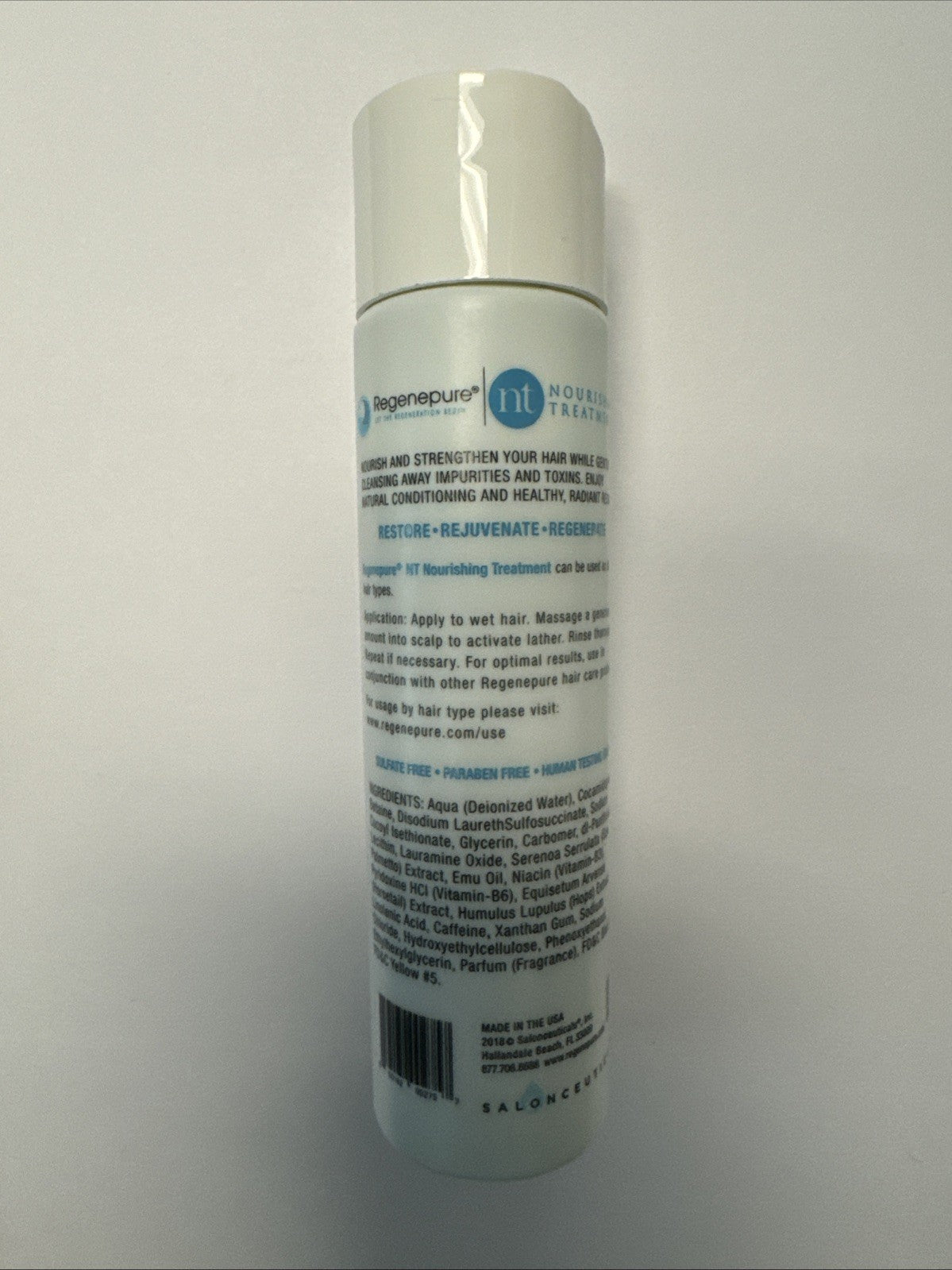 Regenepure NT Nourishing Hair Growth Shampoo - 4 oz Travel Size