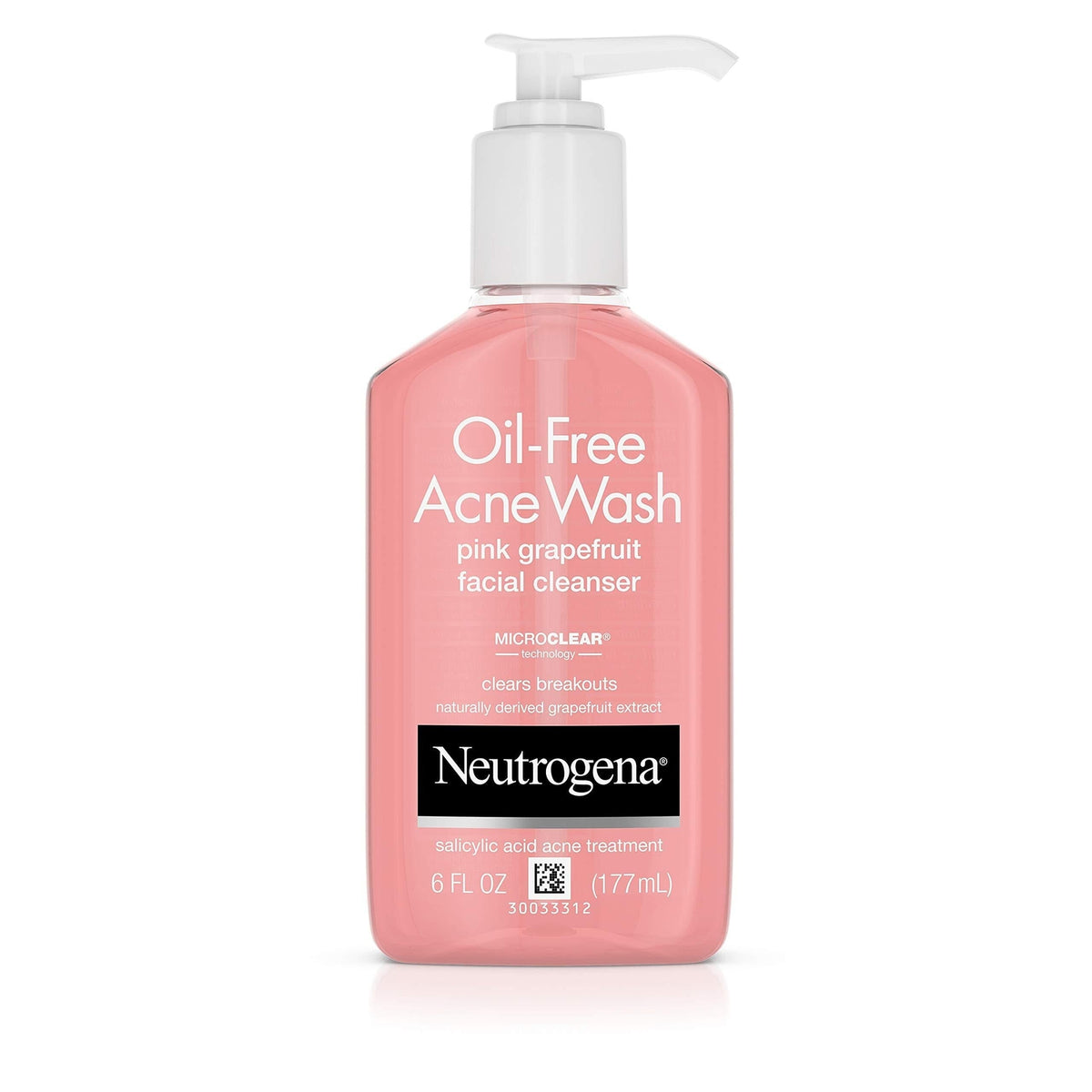 Neutrogena Pink Grapefruit Facial Cleanser - Oil-Free Acne Wash 6 fl oz
