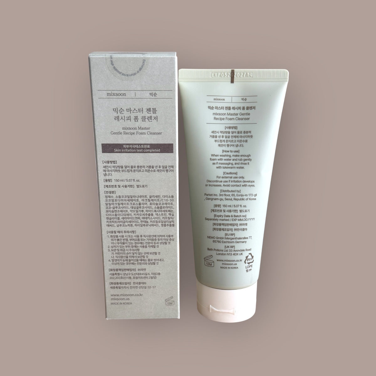 Gentle Foam Cleanser 150ml for Sensitive Skin with Exfoliating & Hydrating Ingredients