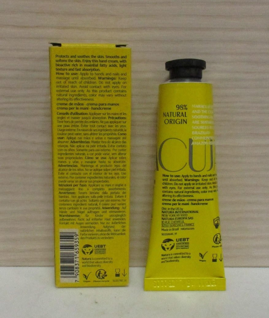 Natura Ekos Racu Hand Cream Anti-Stress 1 oz Travel Size