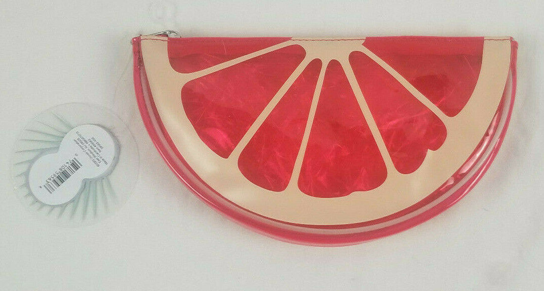 Clear Makeup Pouch Bag for Cosmetics - Summer Fruit Collection, Multiple Colors