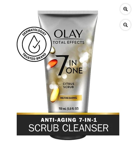 Olay Total Effects Face Wash 7-in-1 Citrus Scrub - 5 fl oz