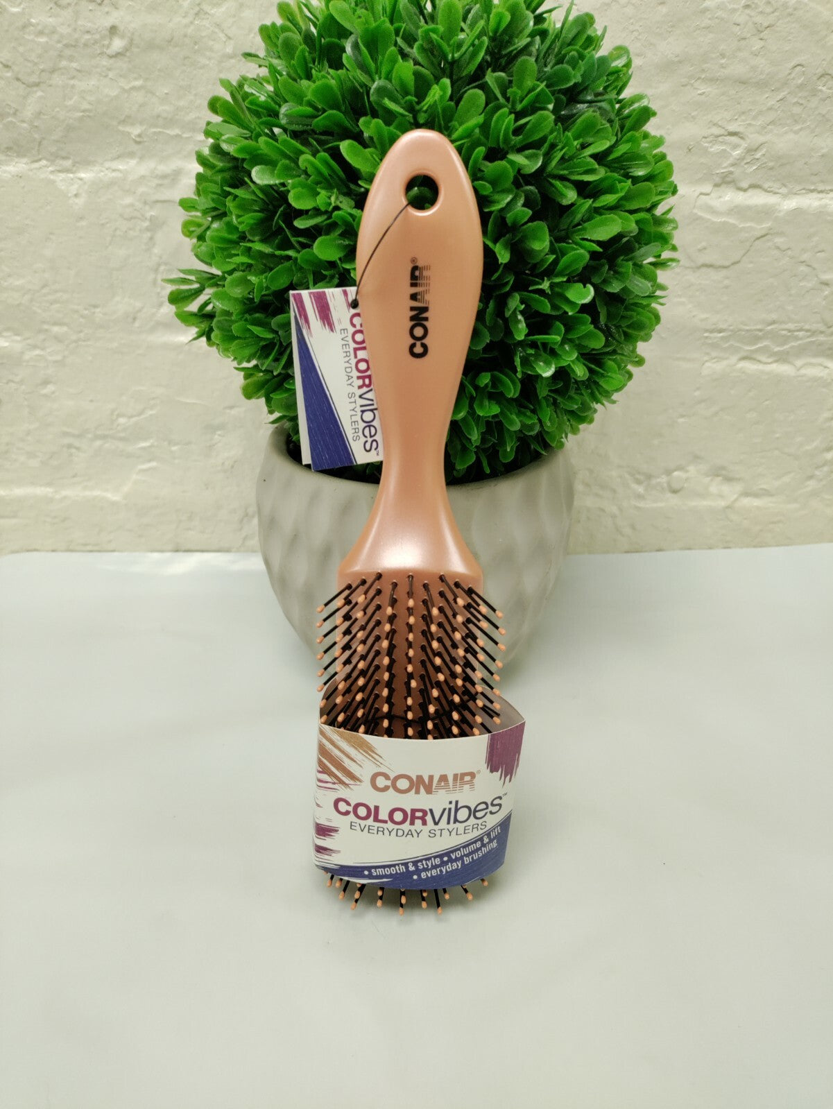 Conair ColorVibes Round Hair Brush Pearl Beige - Styling Tool