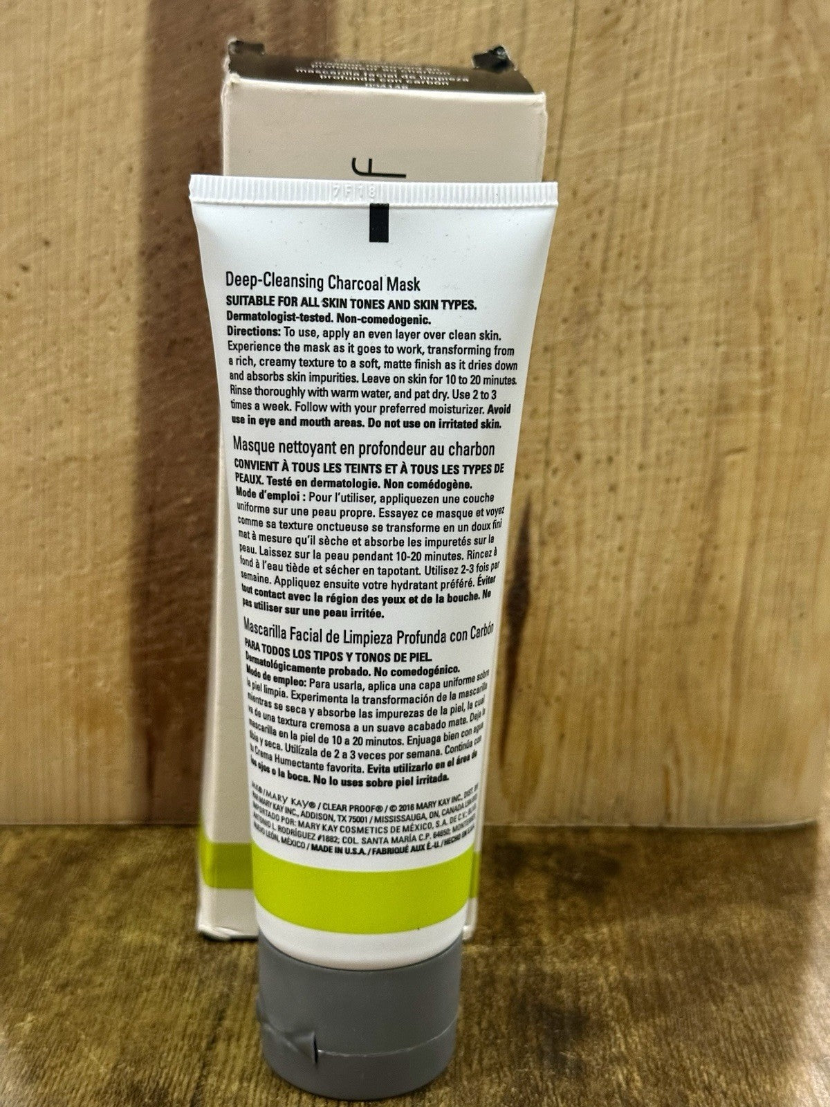 Deep Cleansing Charcoal Face Mask - Full Size 4 Oz for Skin Detox