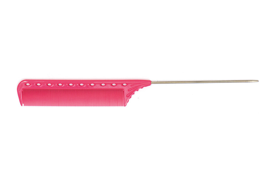Y.S. Park Fine Tooth Pin Tail Comb - Red Hair Styling Tool