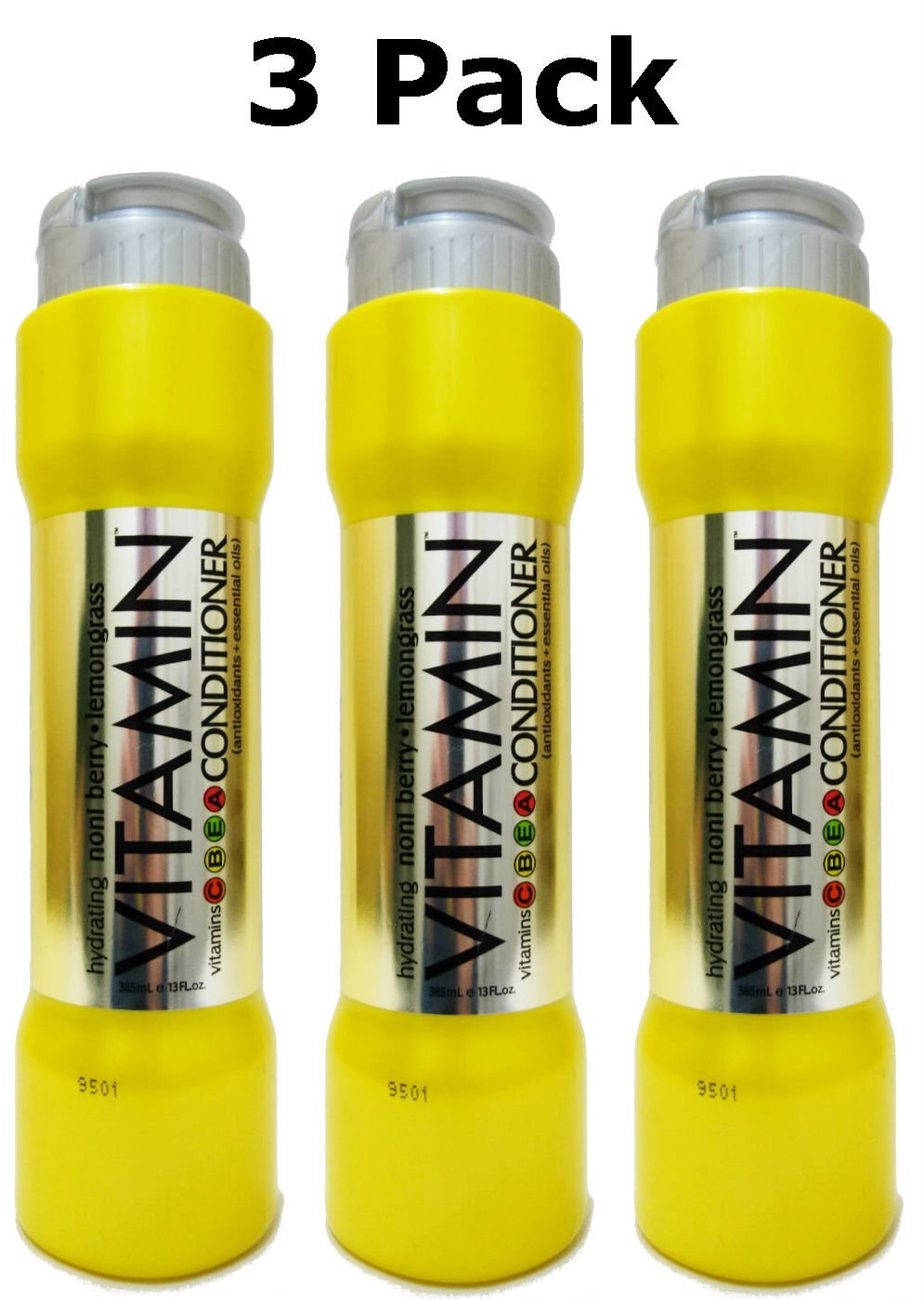 Hydrating Vitamin Conditioner with Noni Berry & Lemongrass - 13 Oz 3-Pack