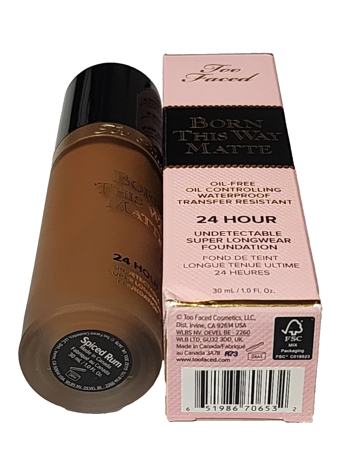 Too Faced Spiced Rum Born This Way Matte Foundation 24H Full Size