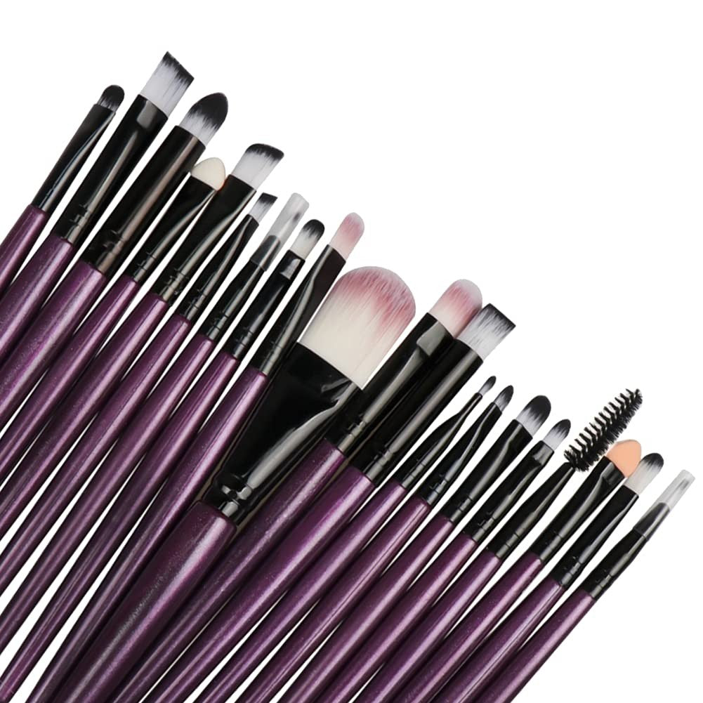 20-Piece Professional Makeup Brush Set for Face Eyes Lip Cosmetics
