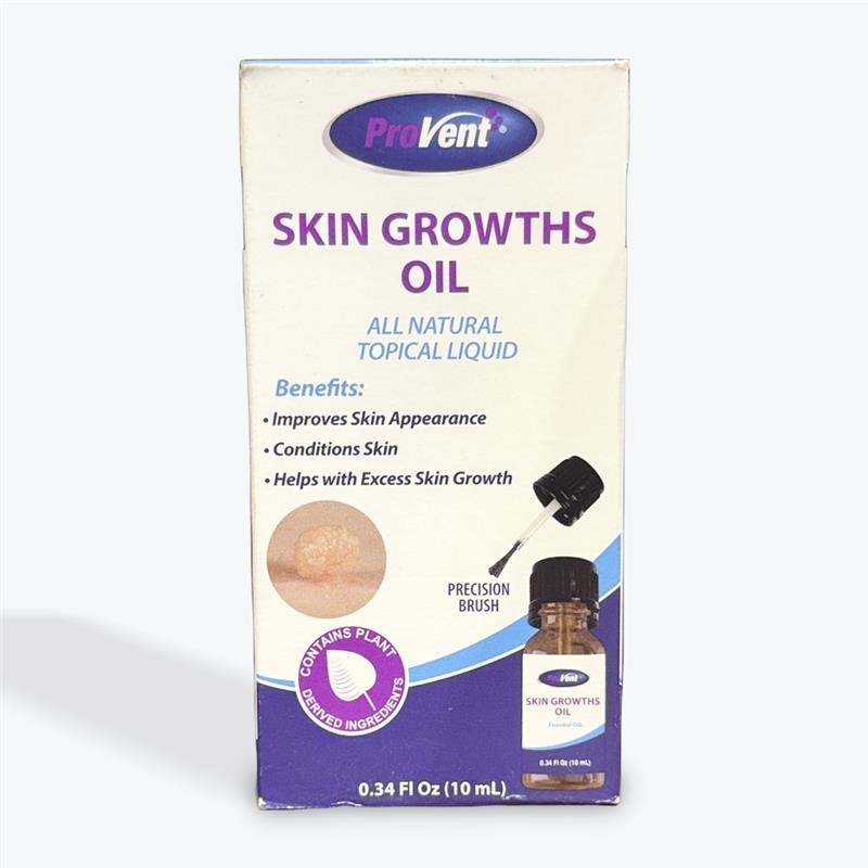 Provent Skin Growths Oil - Topical Skin Treatment for Growths 0.34oz