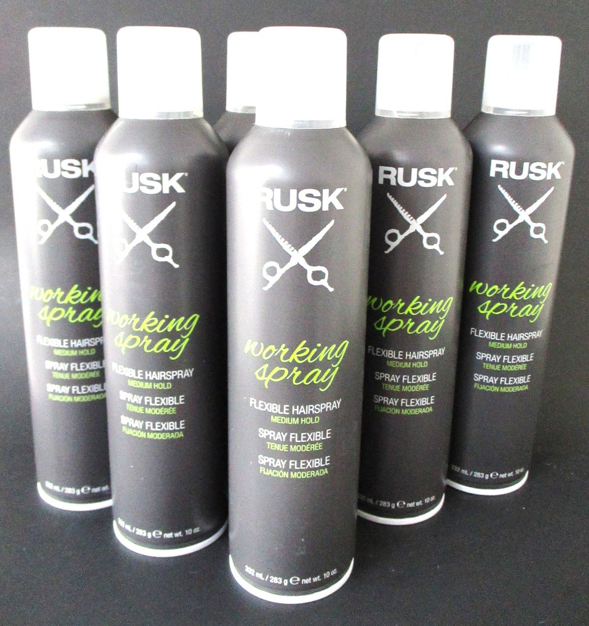 Medium Hold Hair Spray - RUSK Working Spray 10 oz Pack of 6