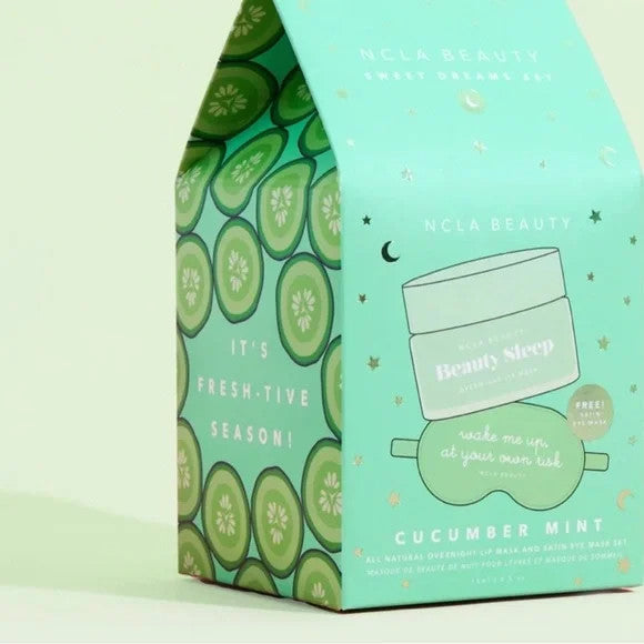 Sweet Dreams Cucumber Mint Lip & Eye Mask Set - 0.5 Oz