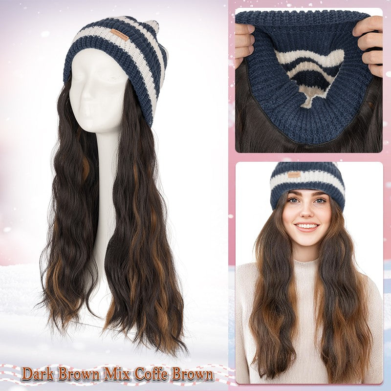 Adjustable Baseball Cap Wig with Hair Piece - Short Long Synthetic Hair