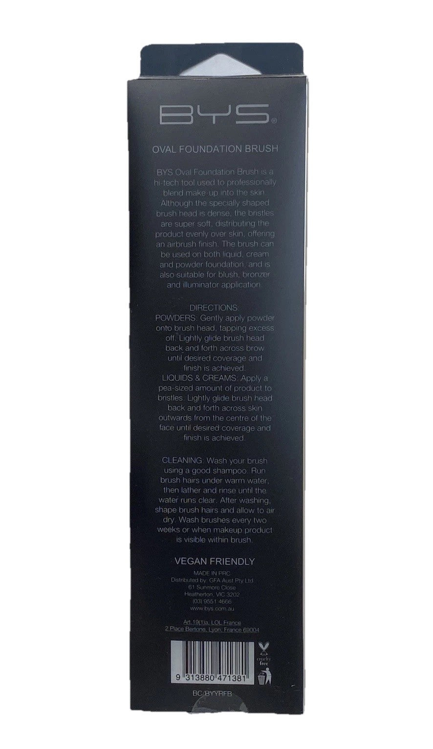 Oval Foundation Brush Synthetic Makeup Tool for Airbrushed Finish