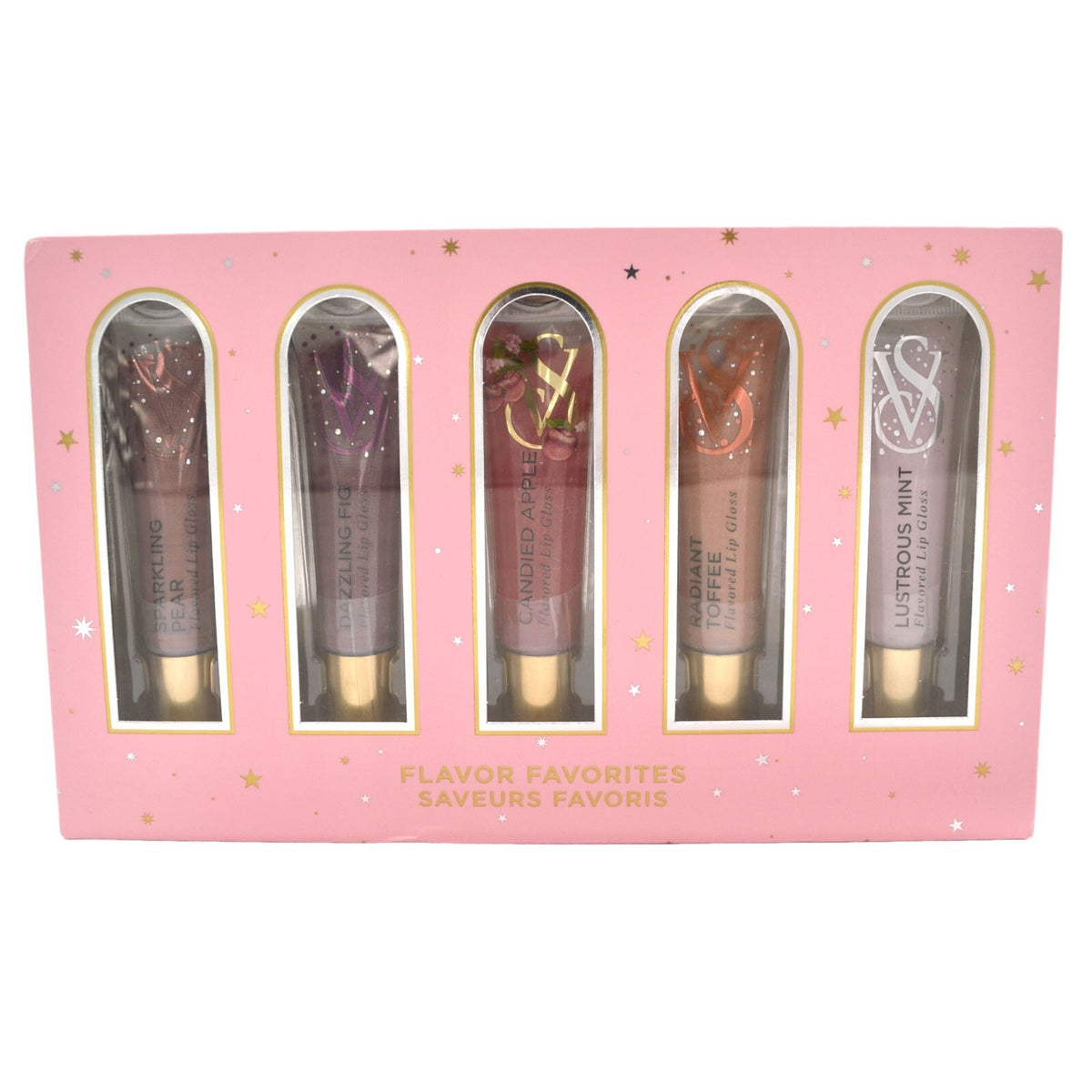 Lip Gloss Gift Set - 5 Shimmer Lip Glosses with Flavors, Perfect for Gifting