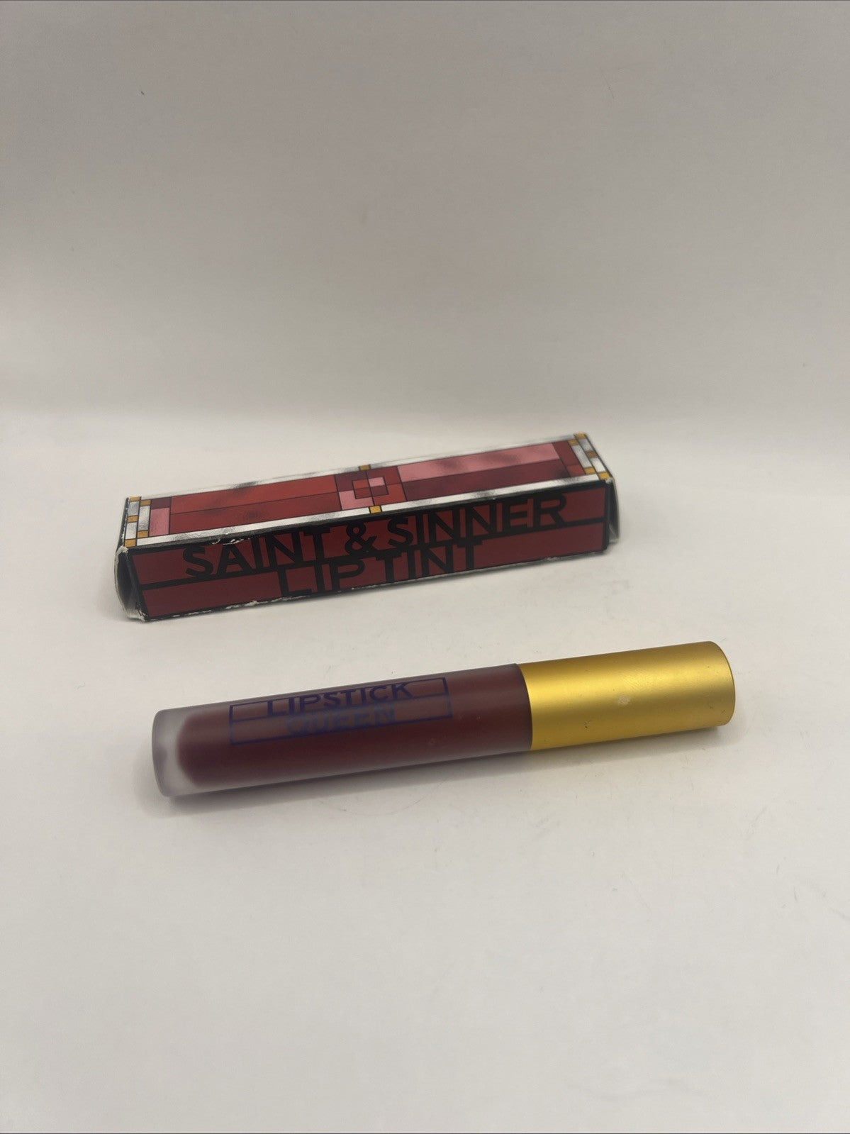Long-Wear Deep Red Lip Tint Lipstick - Buildable, Non-Drying, 0.14oz