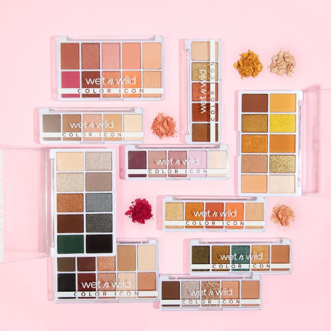 Wet n Wild Color Icon 5-Pan Eyeshadow Palette - Purple Petalette, Matte, Shimmer, Metallic
