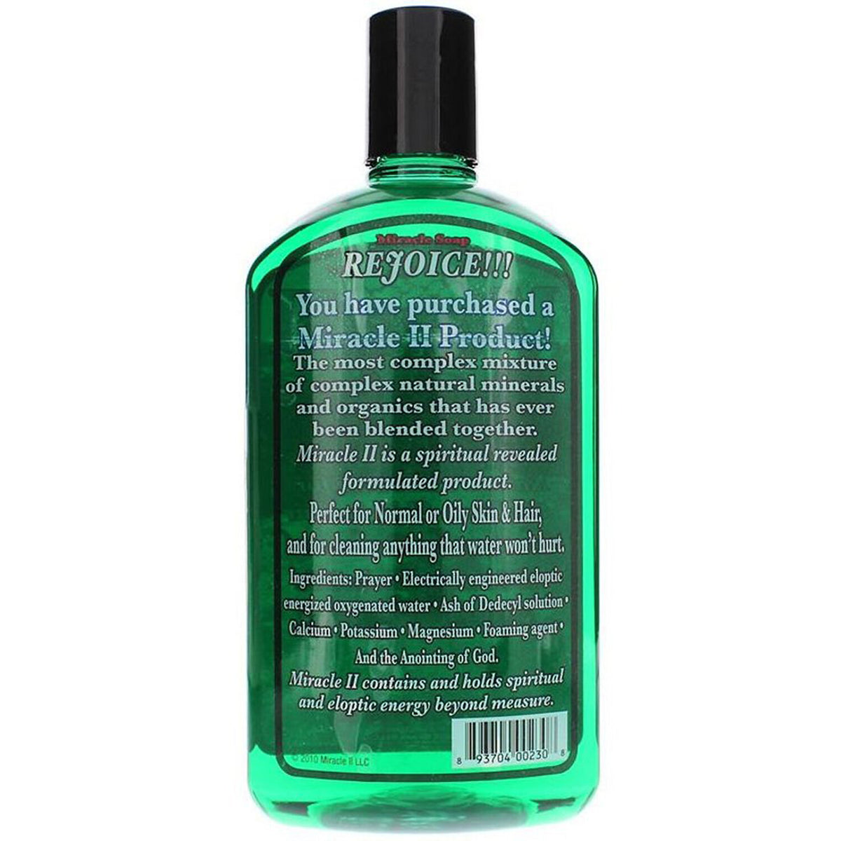 Miracle II Regular Soap 22 Ounces All-Natural Multi-Purpose Cleanser