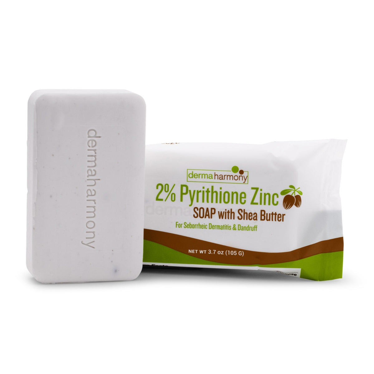 Zinc Pyrithione Shea Butter Bar Soap for Dandruff & Skin Care - 10 Bars